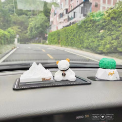 【3D熊擴香石擺件】家居香氛擺件 石膏製品 車載擴香擺件 書桌擺件 精油熏香石 節日礼物 送禮首選 台灣現貨