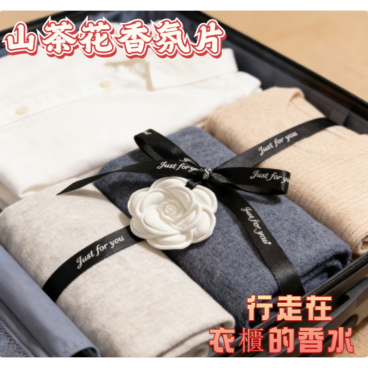 立體白山茶花香氛掛飾｜擴香除味｜隨處可掛｜多香可選｜車內裝飾送禮｜台灣現貨秒出｜送禮自用兩相宜